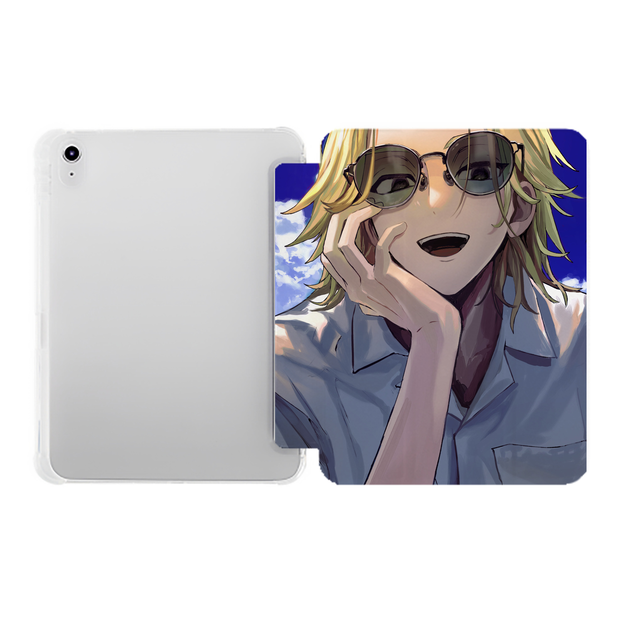 （画像用） 東京リベンジャーズ Tokyo Revengers IPad ケース ペン収納付き 三つ折りスタンド PUレザー×シリコン 対応機種9.5/10.5/10.9インチ